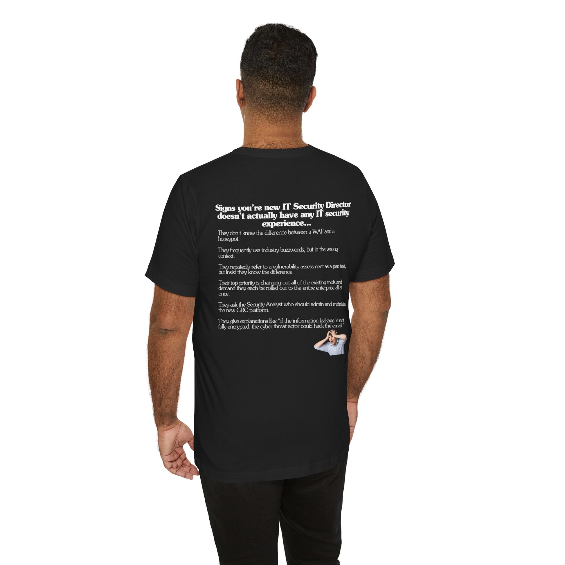 IT Security t shirt - back