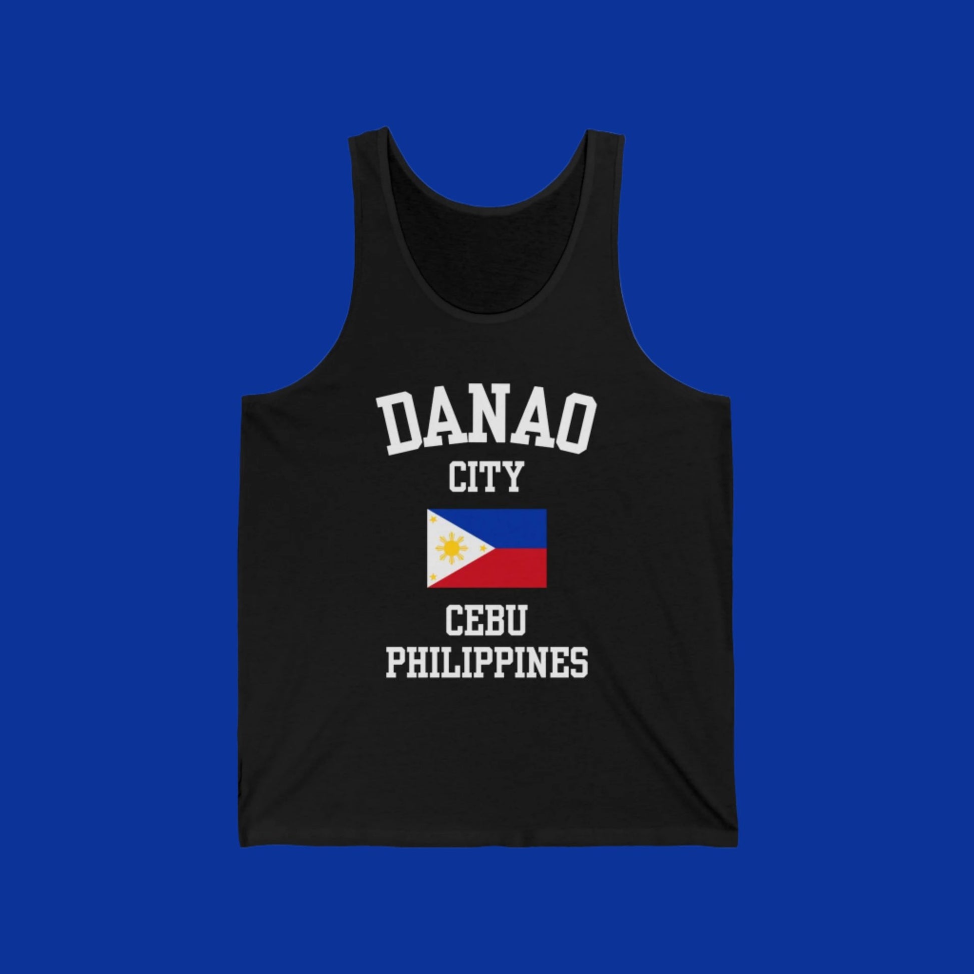 Danao, Philippines logo tank top - black