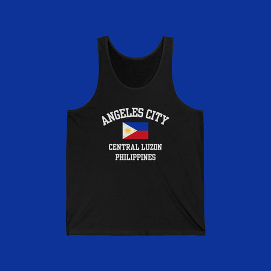 Angeles City, Philippines logo tank top - black