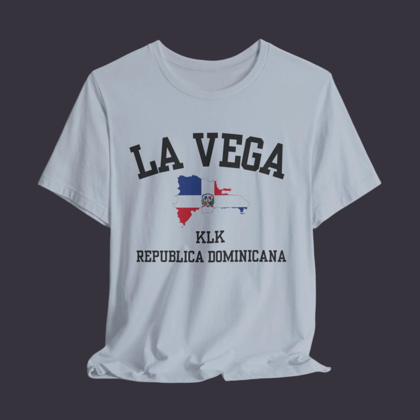 La Vega, Dominican Republic KLK  logo t shirt - light blue