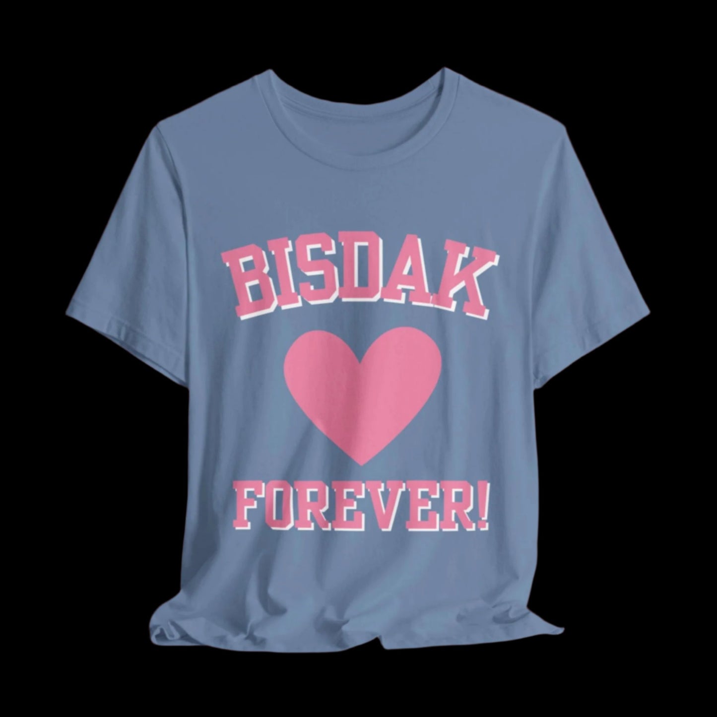 Bisdak Forever logo t shirt - steel blue