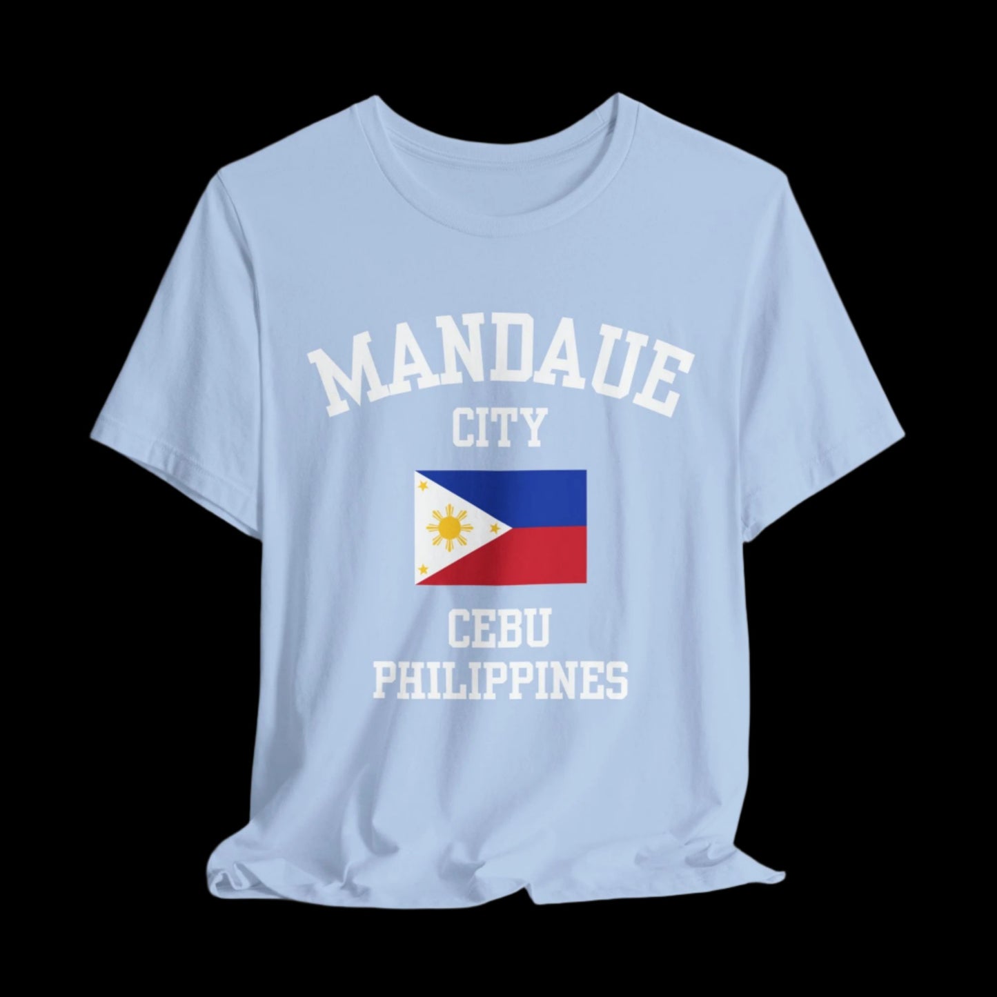 Mandaue City, Philippines logo t shirt - baby blue