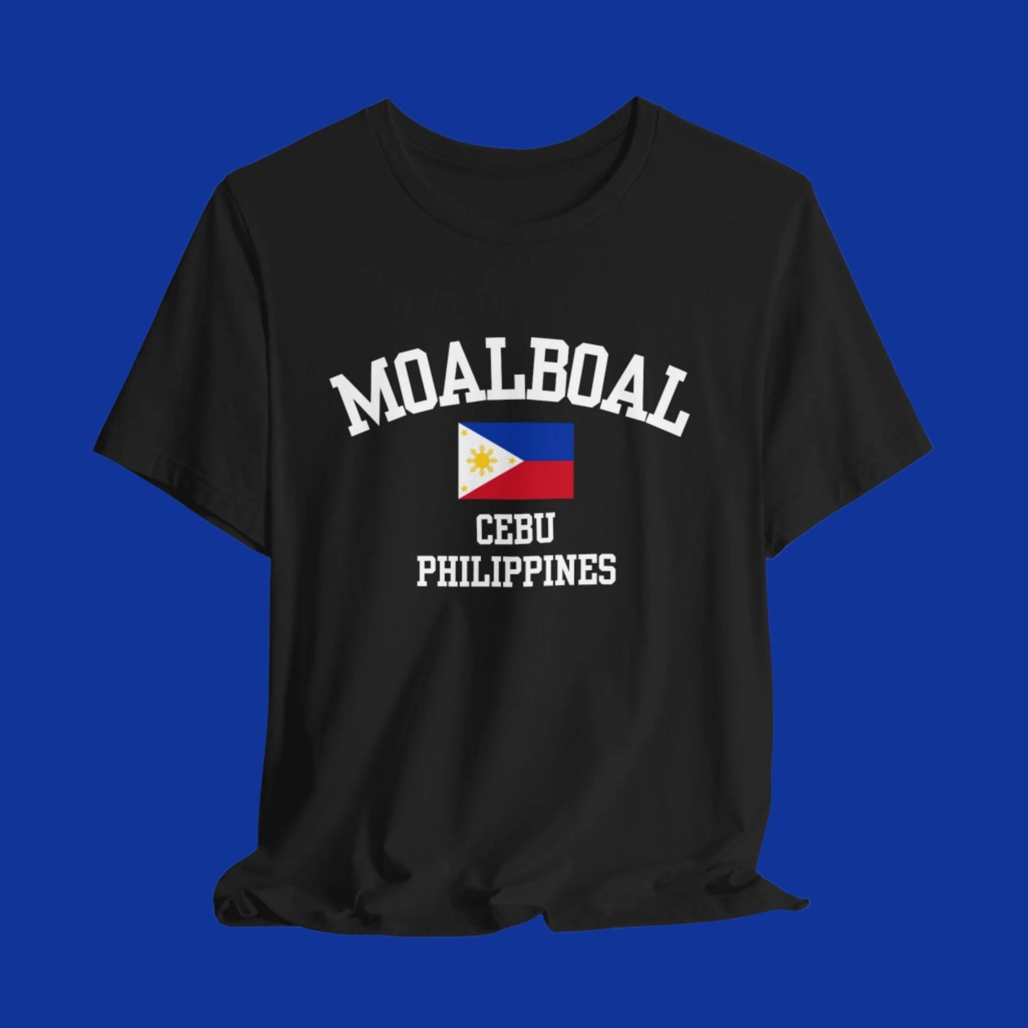 Moalboal, Philippines logo t shirt - black