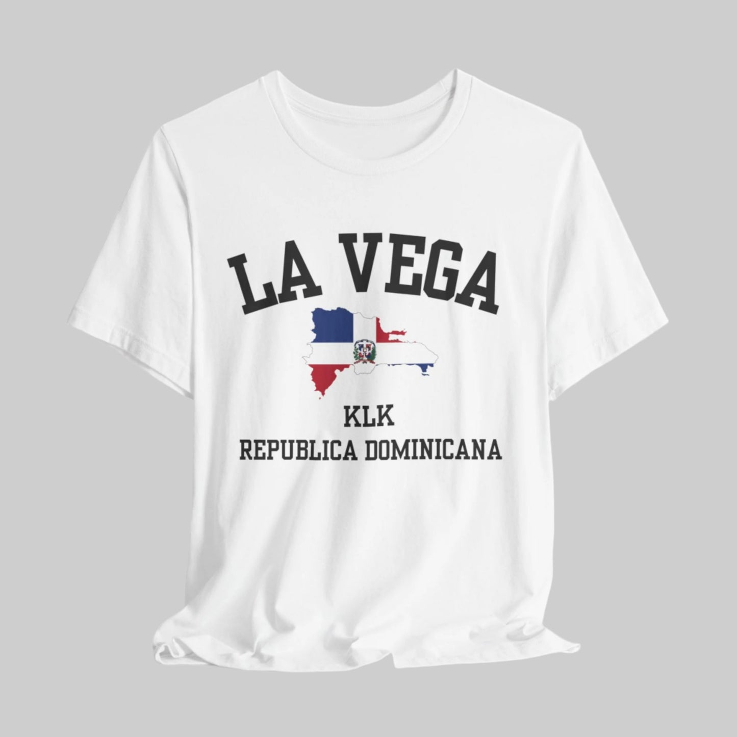 La Vega, Dominican Republic KLK  logo t shirt - white