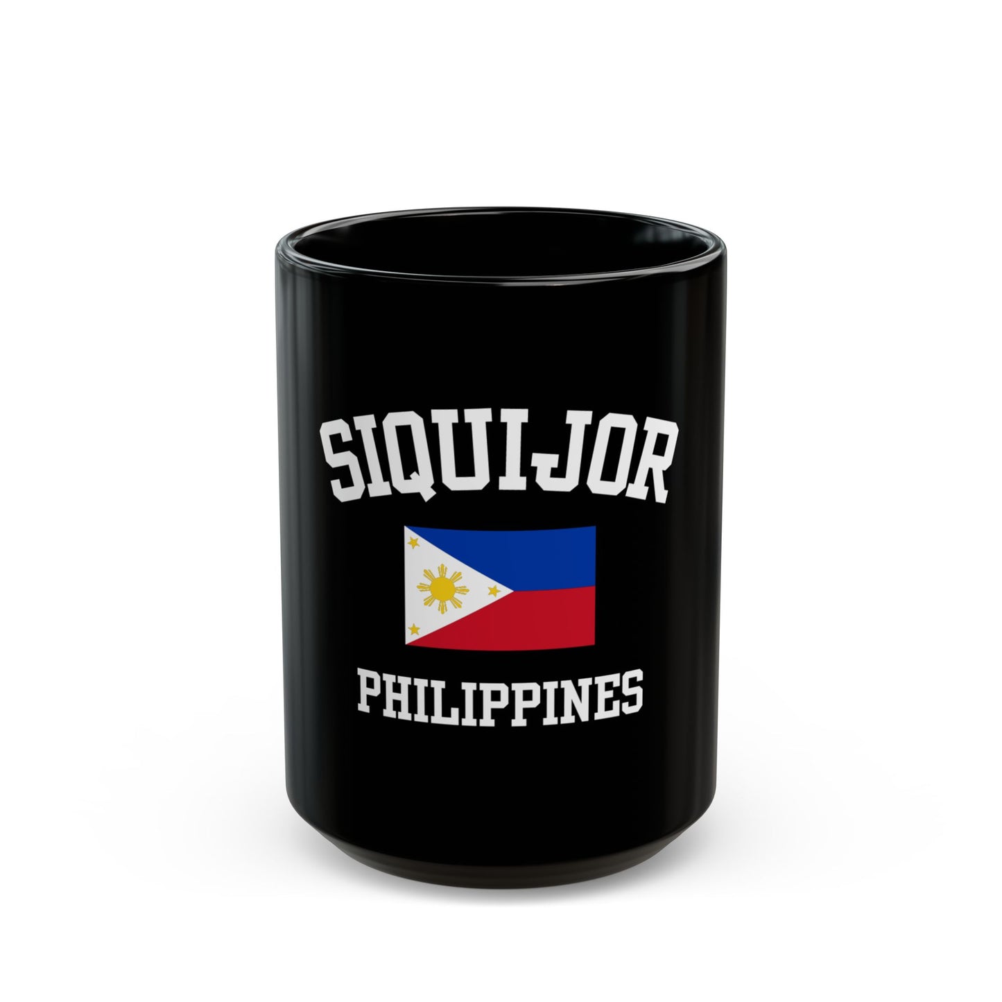 Siquijor, Philippines logo coffee mug - black