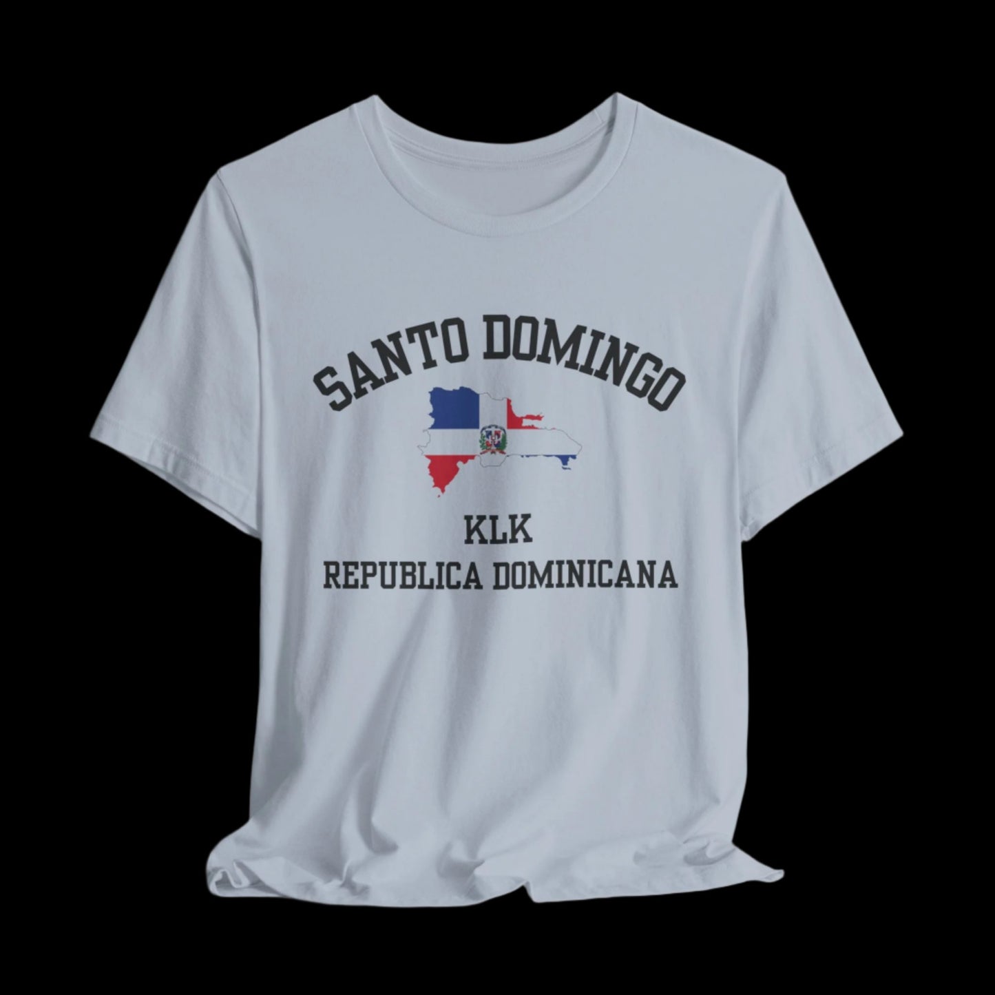 Santo Domingo, Dominican Republic "KLK" t shirt - light blue