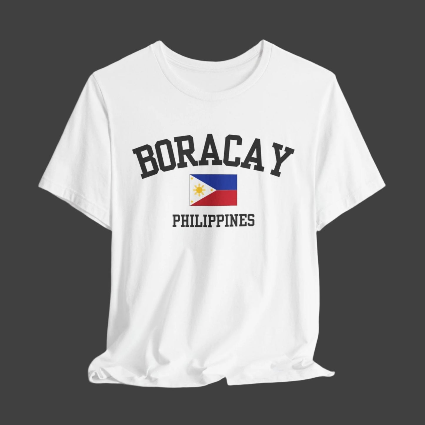 Boracay, Philippines logo t shirt - white