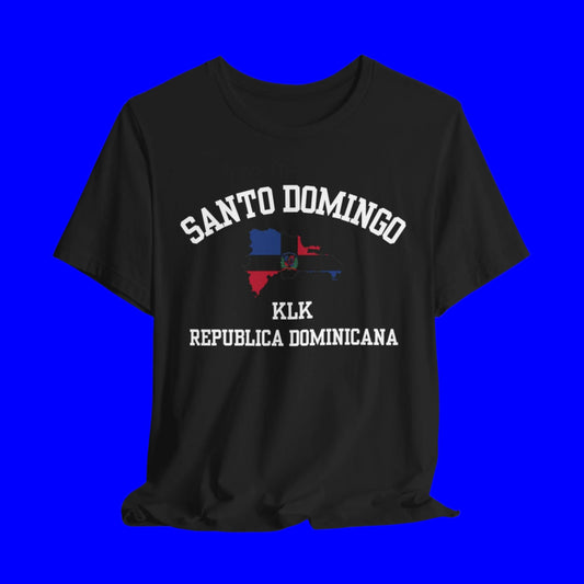 Santo Domingo, Dominican Republic "KLK"logo  t shirt - black