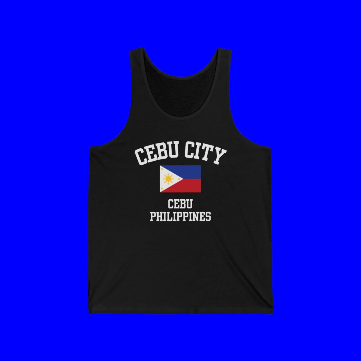 Cebu City, Philippines logo tank top - black