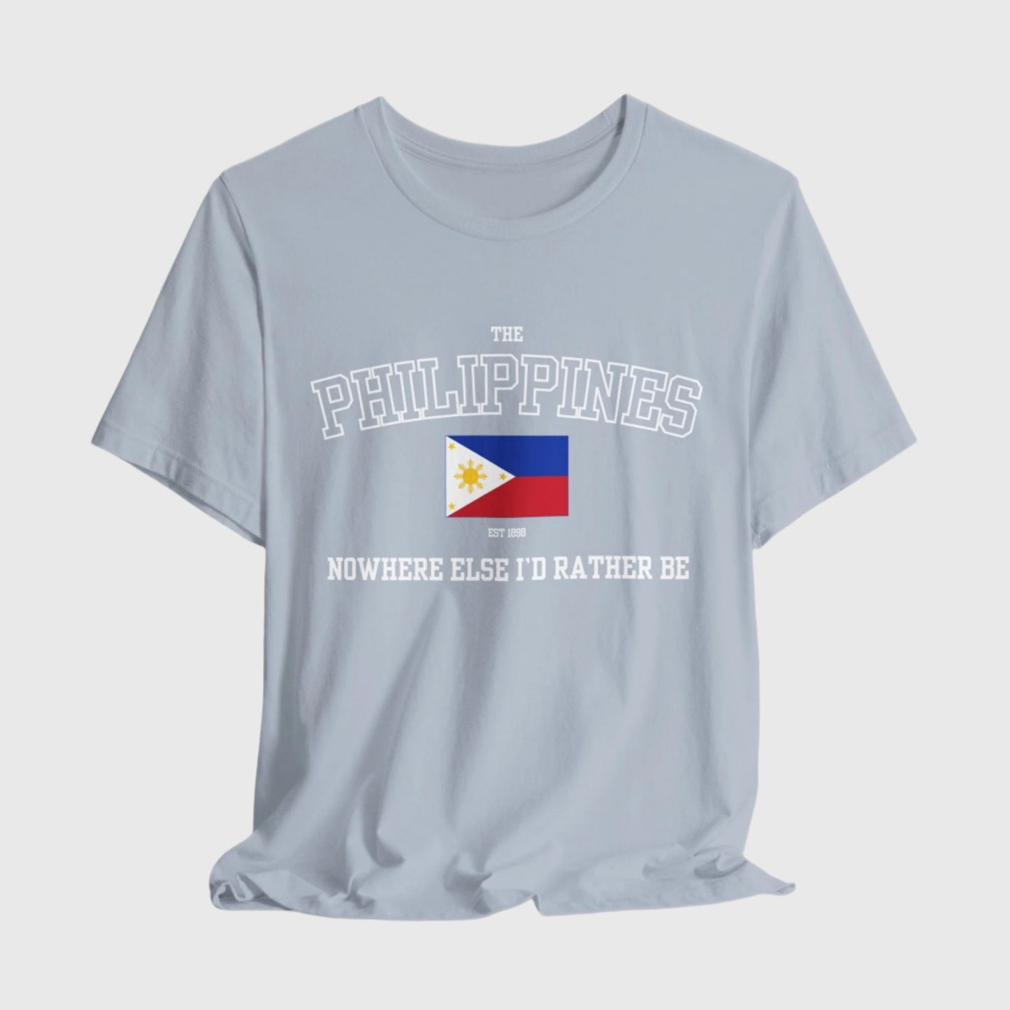 Philippines logo t shirt - light blue