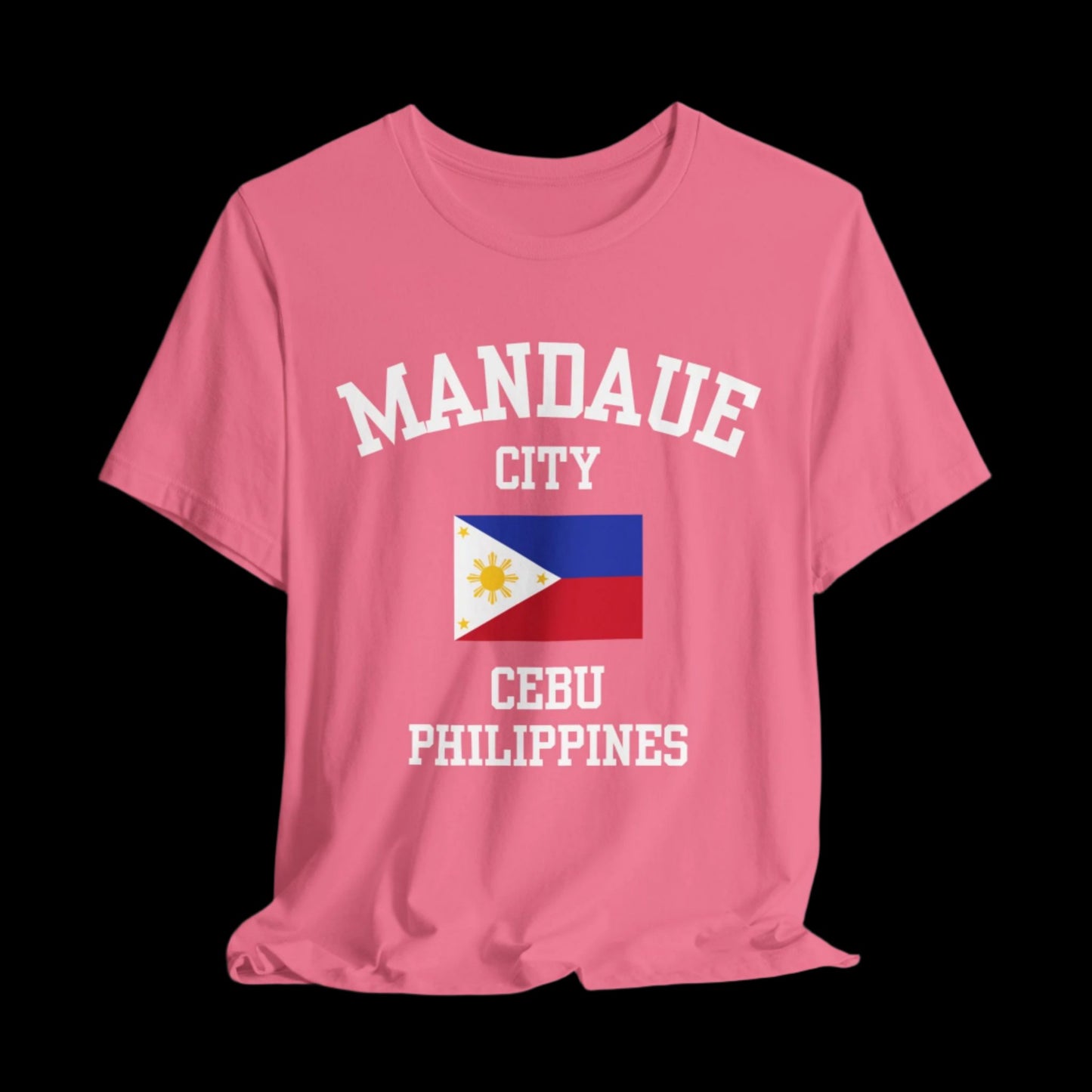 Mandaue City, Philippines logo t shirt - cherry pink