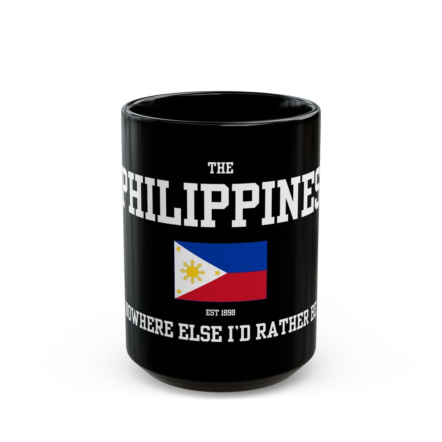 The Philippines coffee mug - black