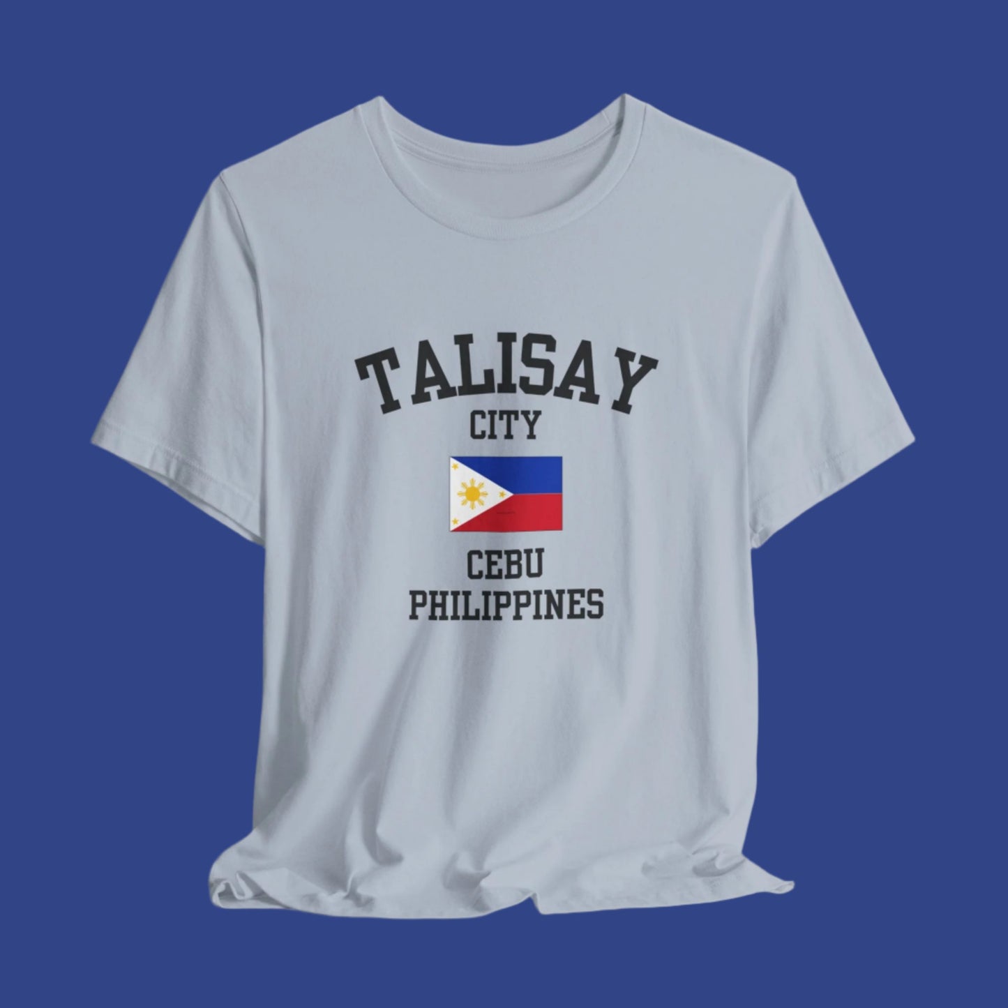 Talisay City, Philippines logo t shirt - light blue