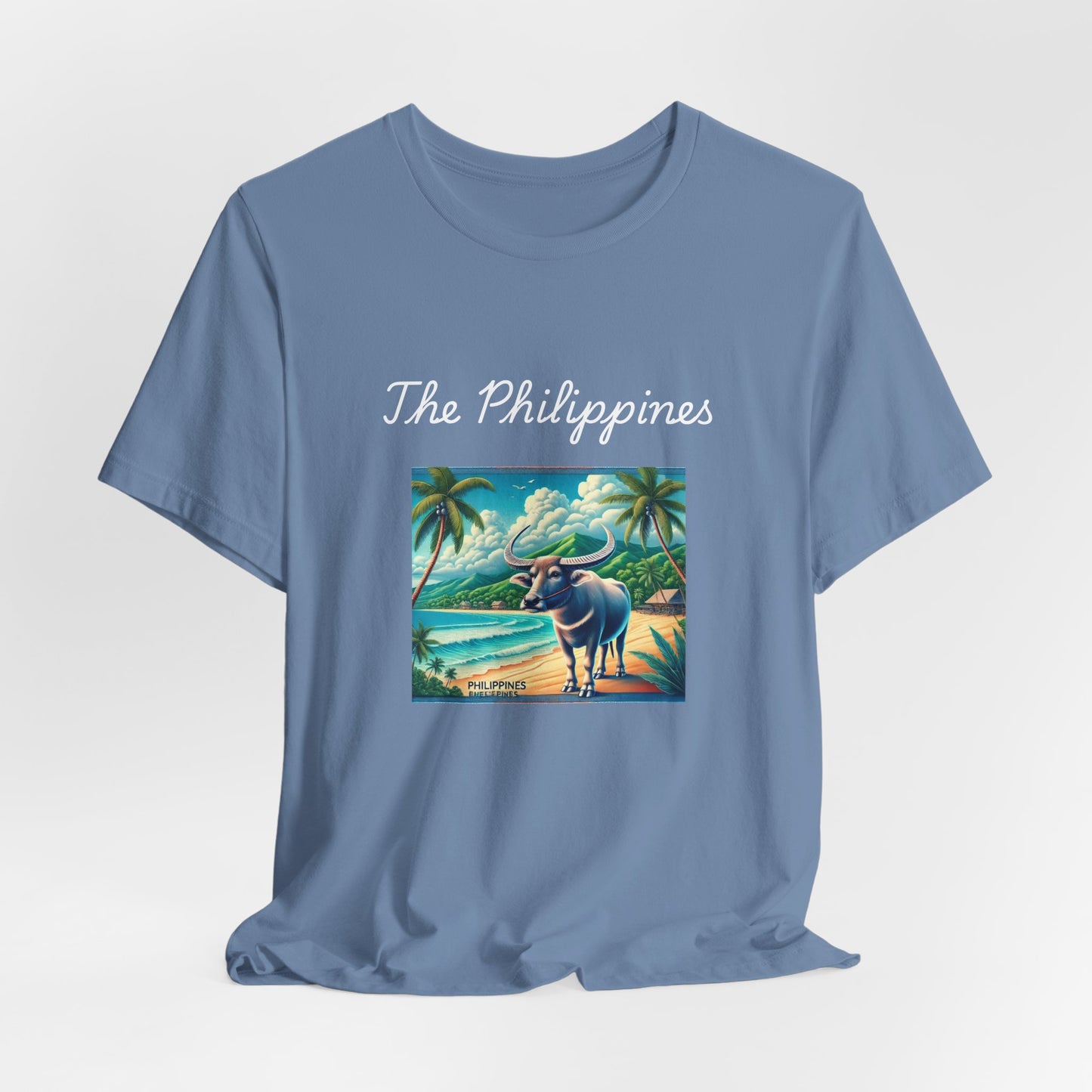 The Philippines Carabao t shirt - steel blue