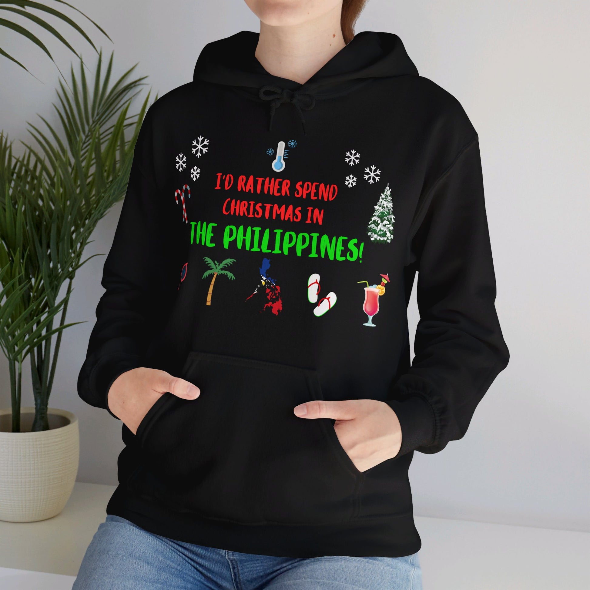 Christmas In The Philippines Hoodie - Black