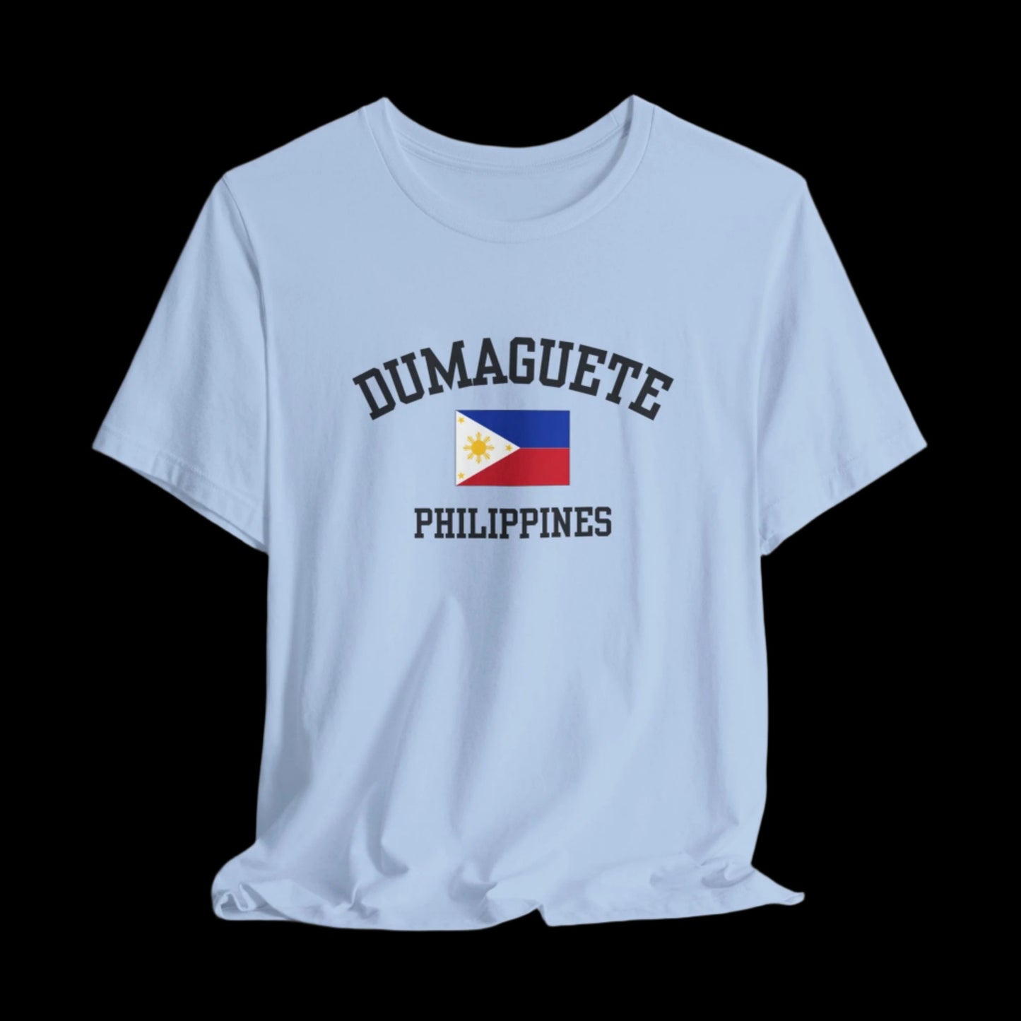 Dumaguete, Philippines logo t shirt - baby blue