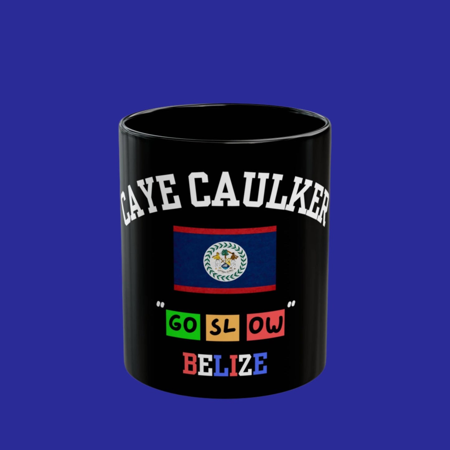 Belize Caye Caulker logo coffee mug