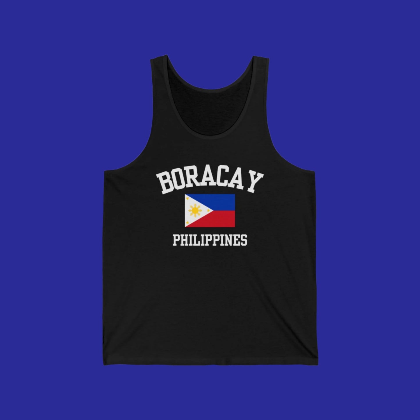 Boracay, Philippines logo tank top - black