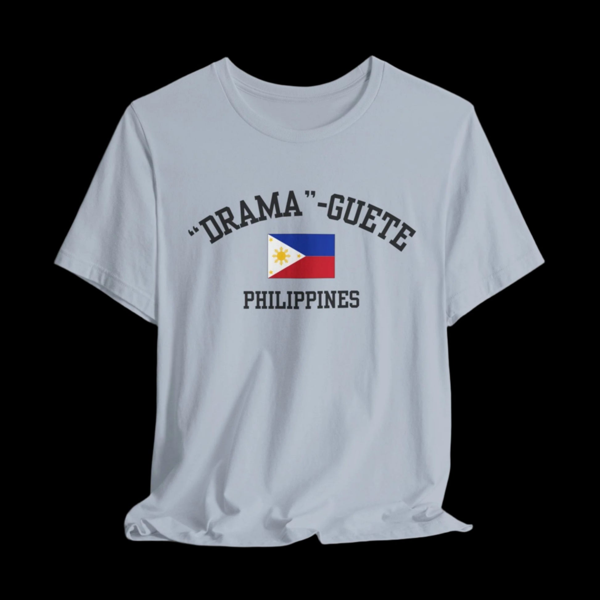 Dramaguete, Philippines logo t shirt - light blue