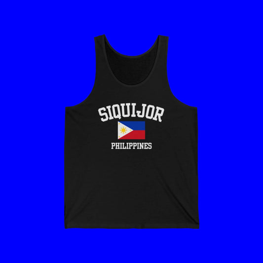 Siquijor, Philippines logo tank top - black