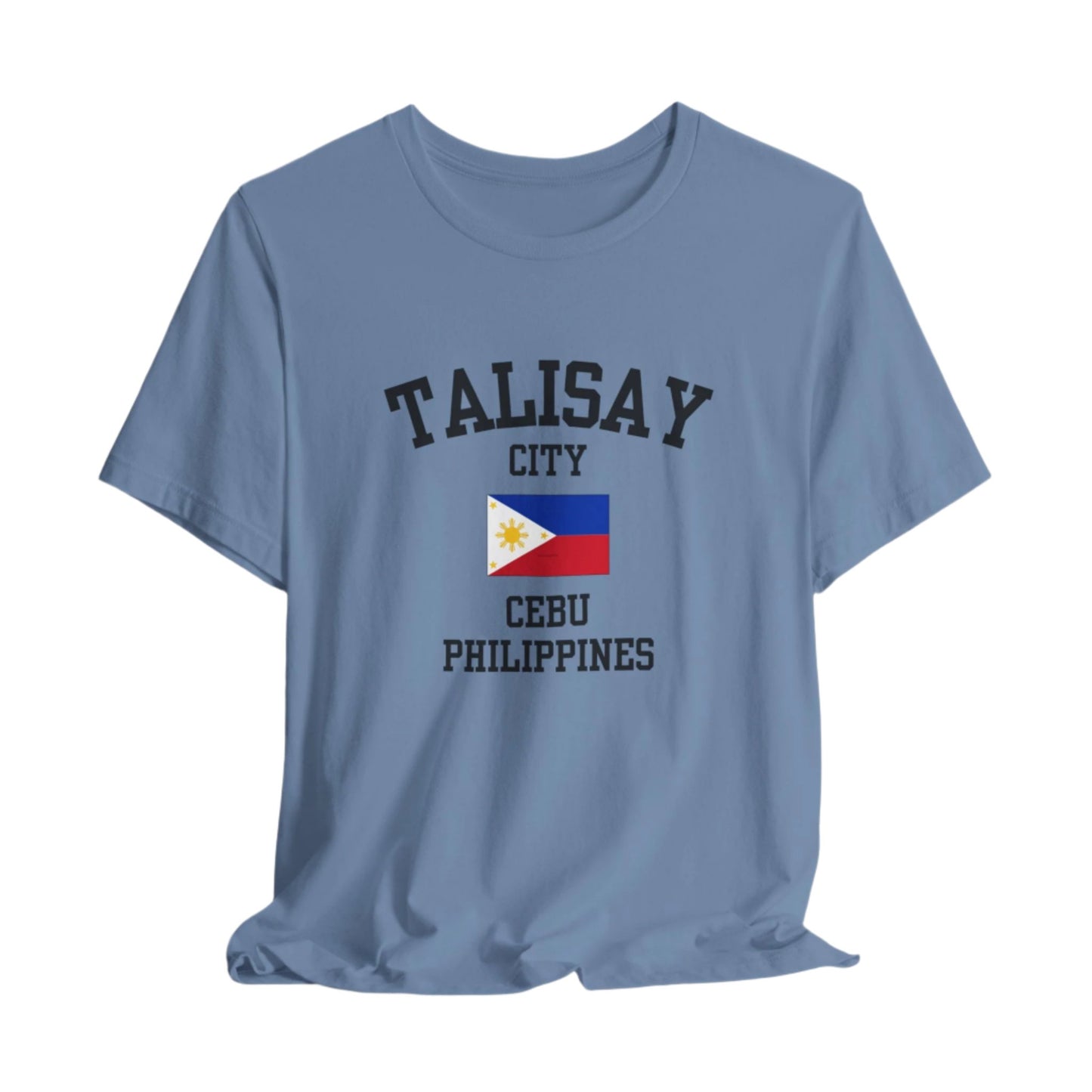 Talisay City, Philippines logo t shirt - steel blue