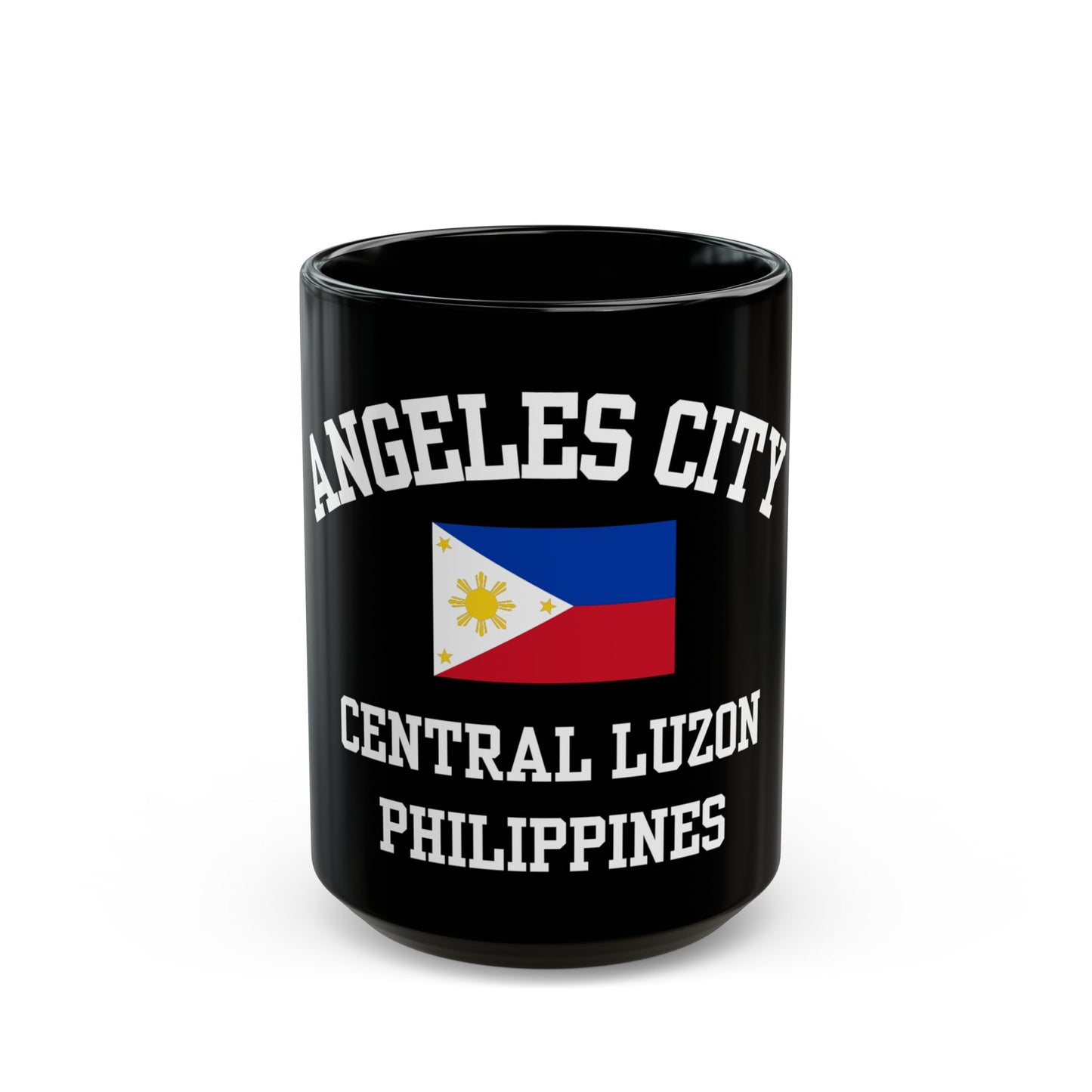 Angeles City, Philippines logo coffee mug - black