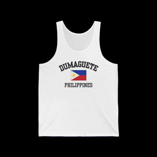 Dumaguete, Philippines logo tank top - white