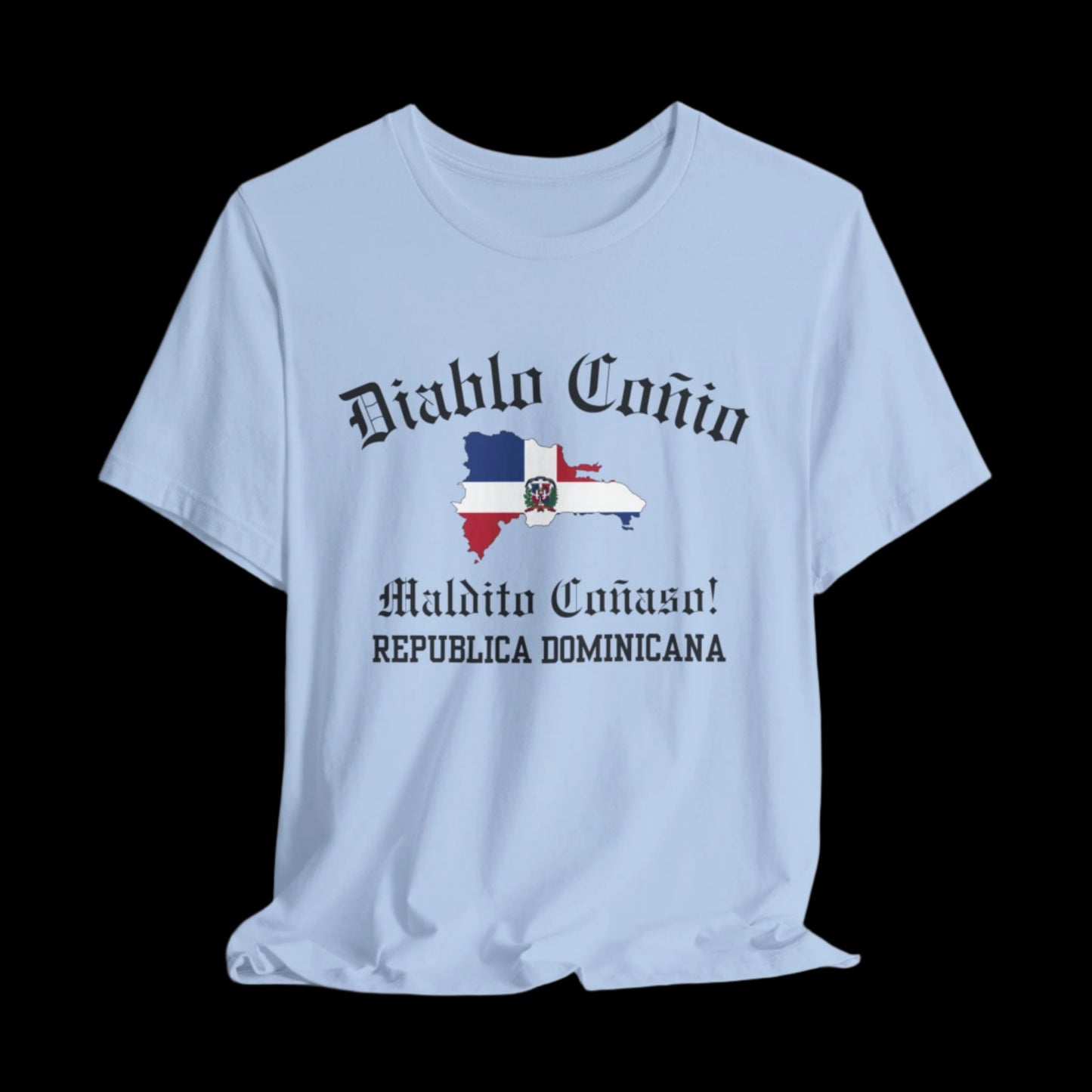 Dominican Republic Diablo Conio t shirt - baby blue