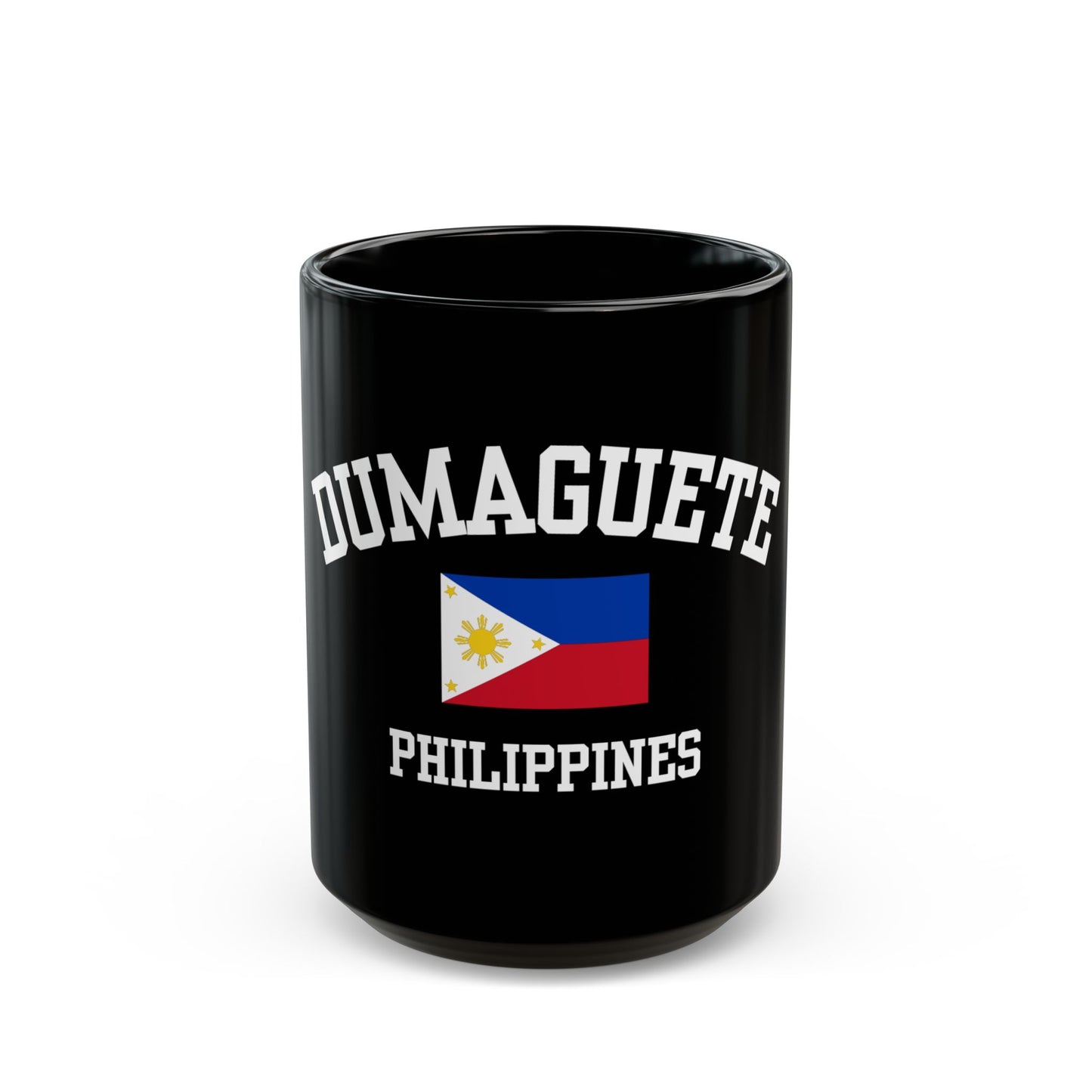 Dumaguete, Philippines logo coffee mug - black