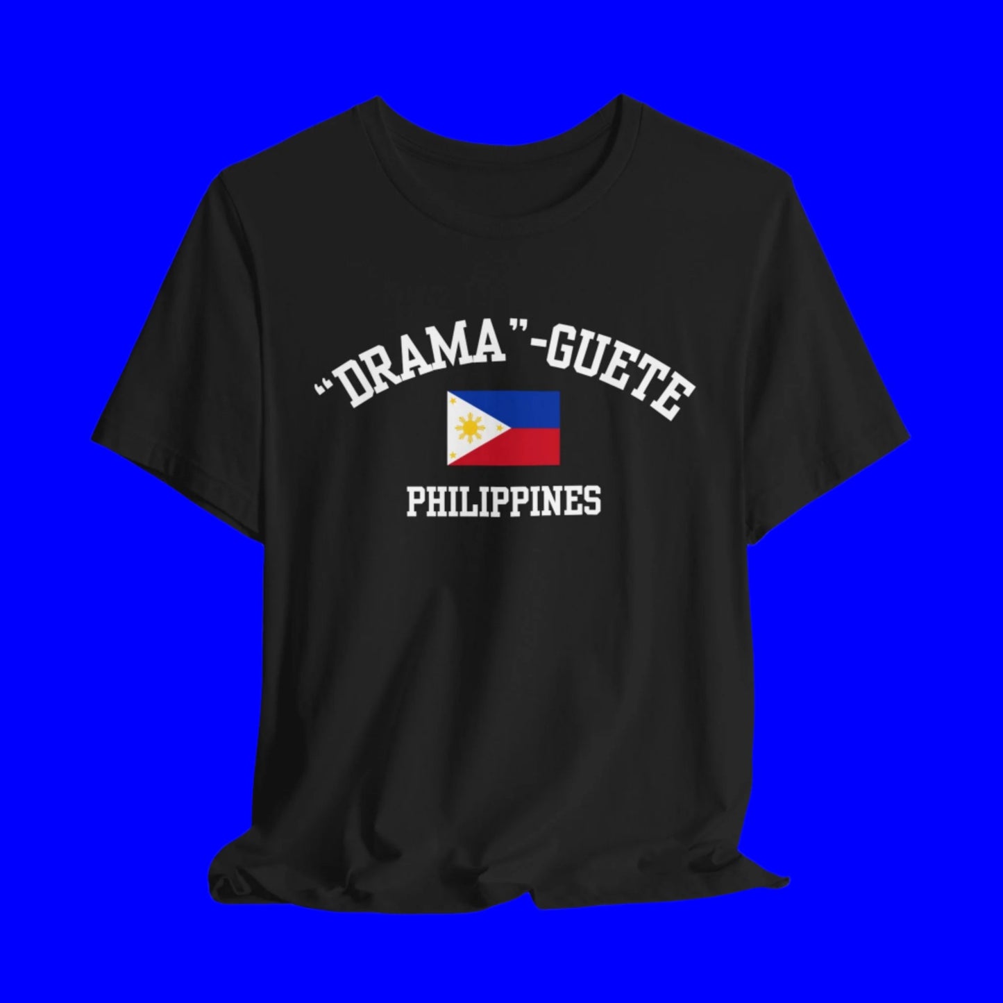 Dramaguete, Philippines logo t shirt - black