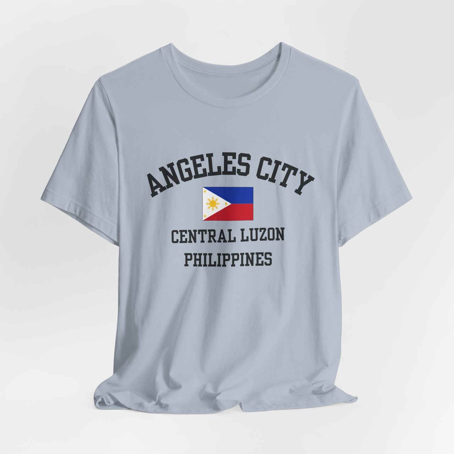 Angeles City, Philippines logo t shirt - light blue