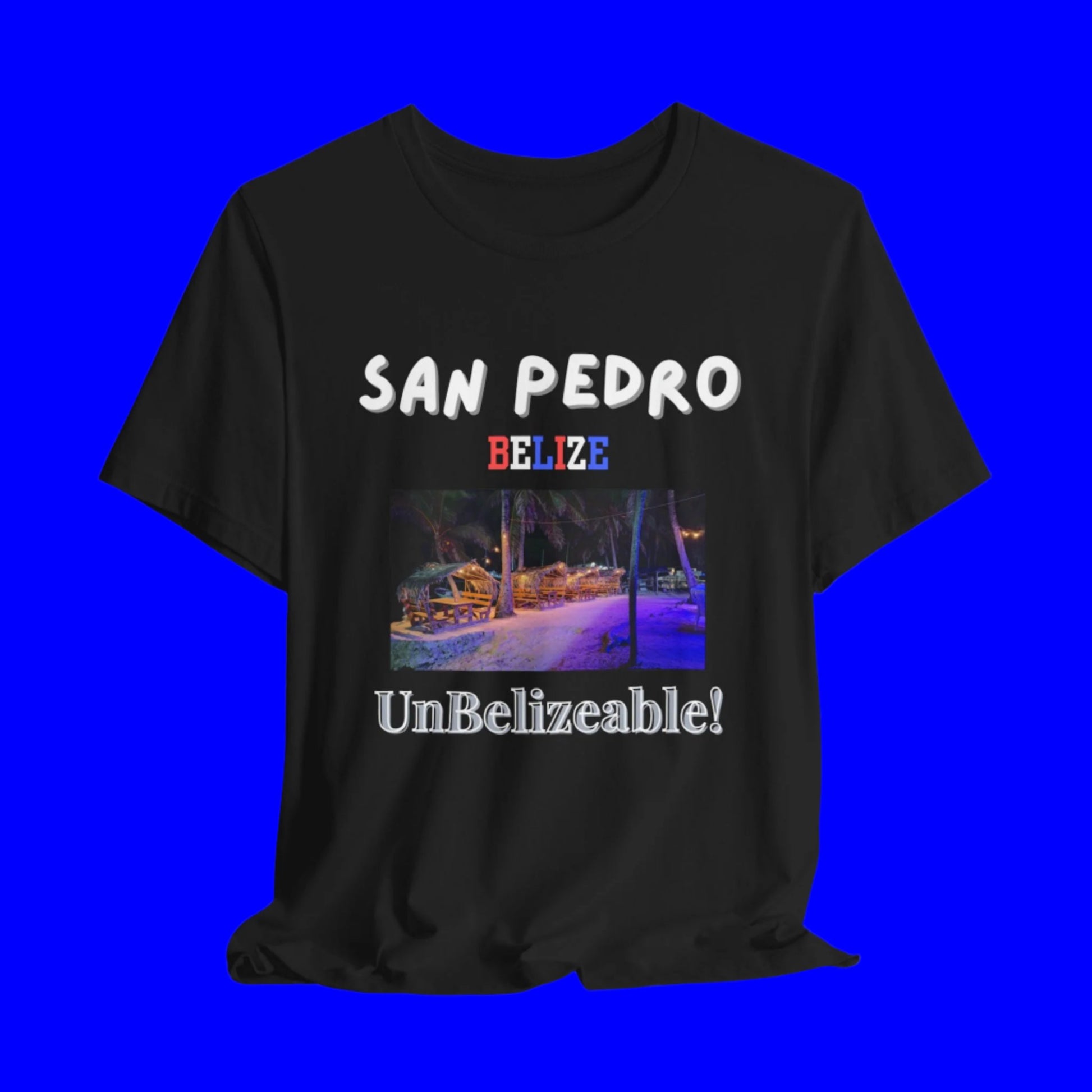 San Pedro, Belize UnBelizeable t shirt - black