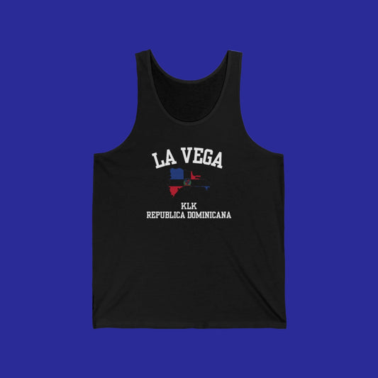 La Vega, Dominican Republic logo tank top - black