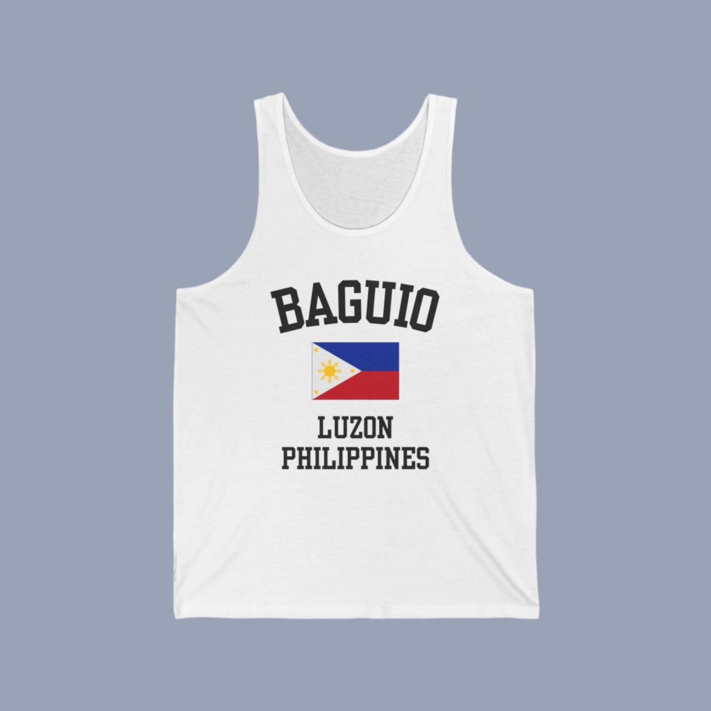 Baguio, Philippines logo tank top - white