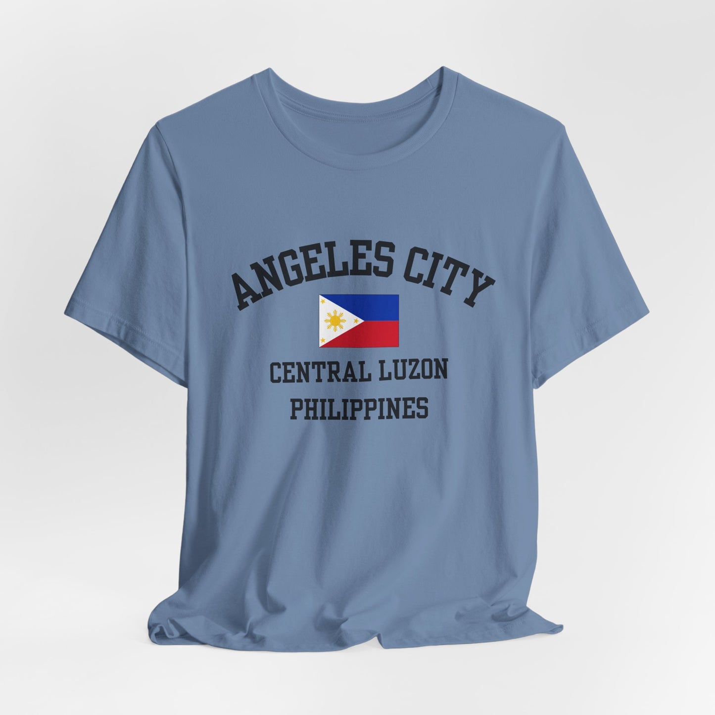 Angeles City, Philippines logo t shirt - steel blue