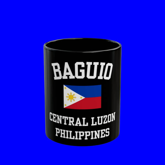 Baguio, Philippines logo coffee mug - black