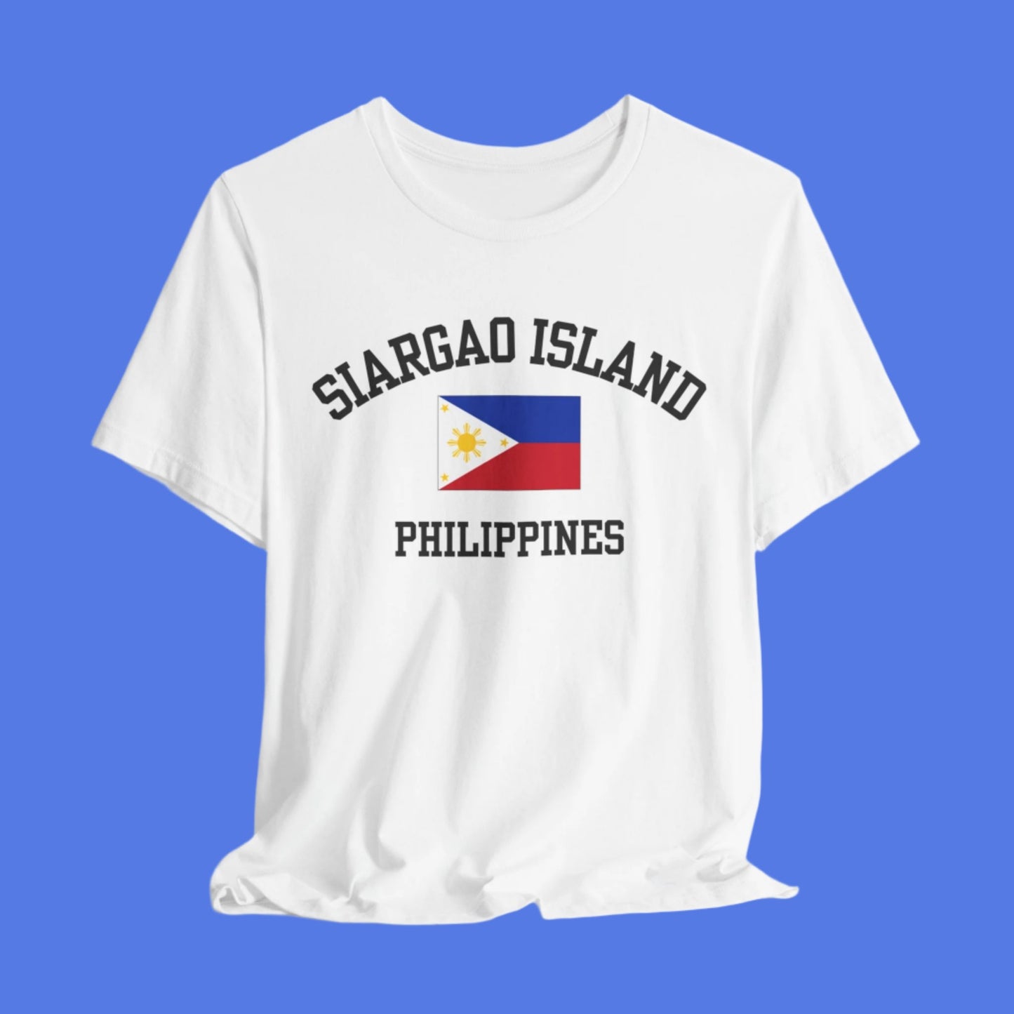 Siargao, Philippines logo t shirt - white