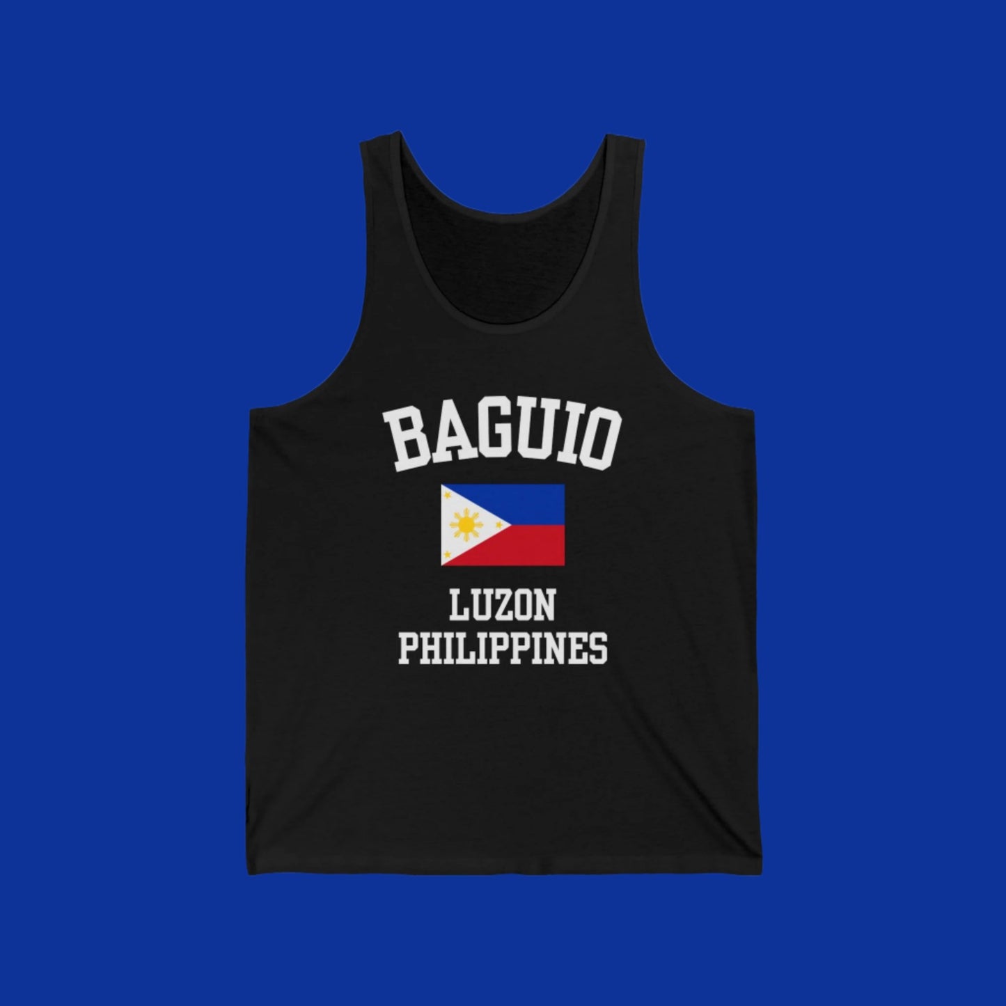 Baguio, Philippines logo tank top - black