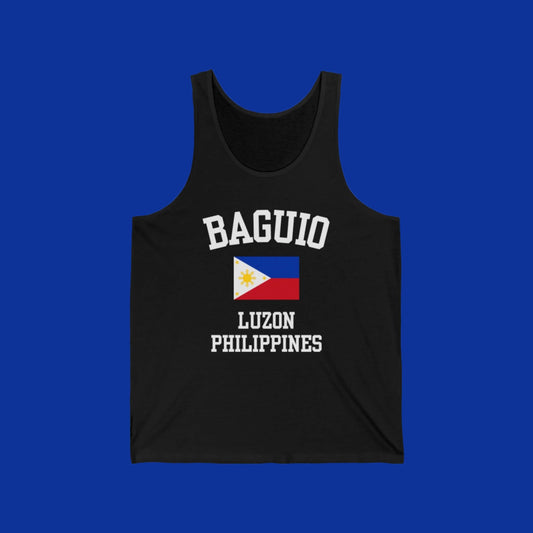 Baguio, Philippines logo tank top - black