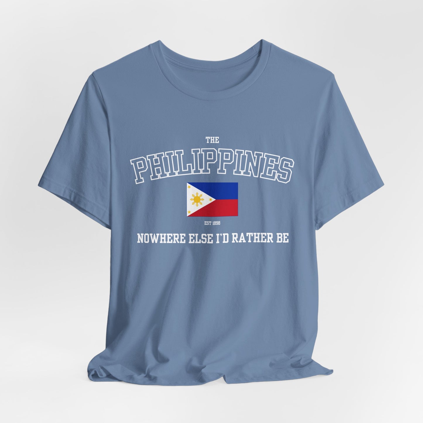 Philippines logo t shirt - steel blue