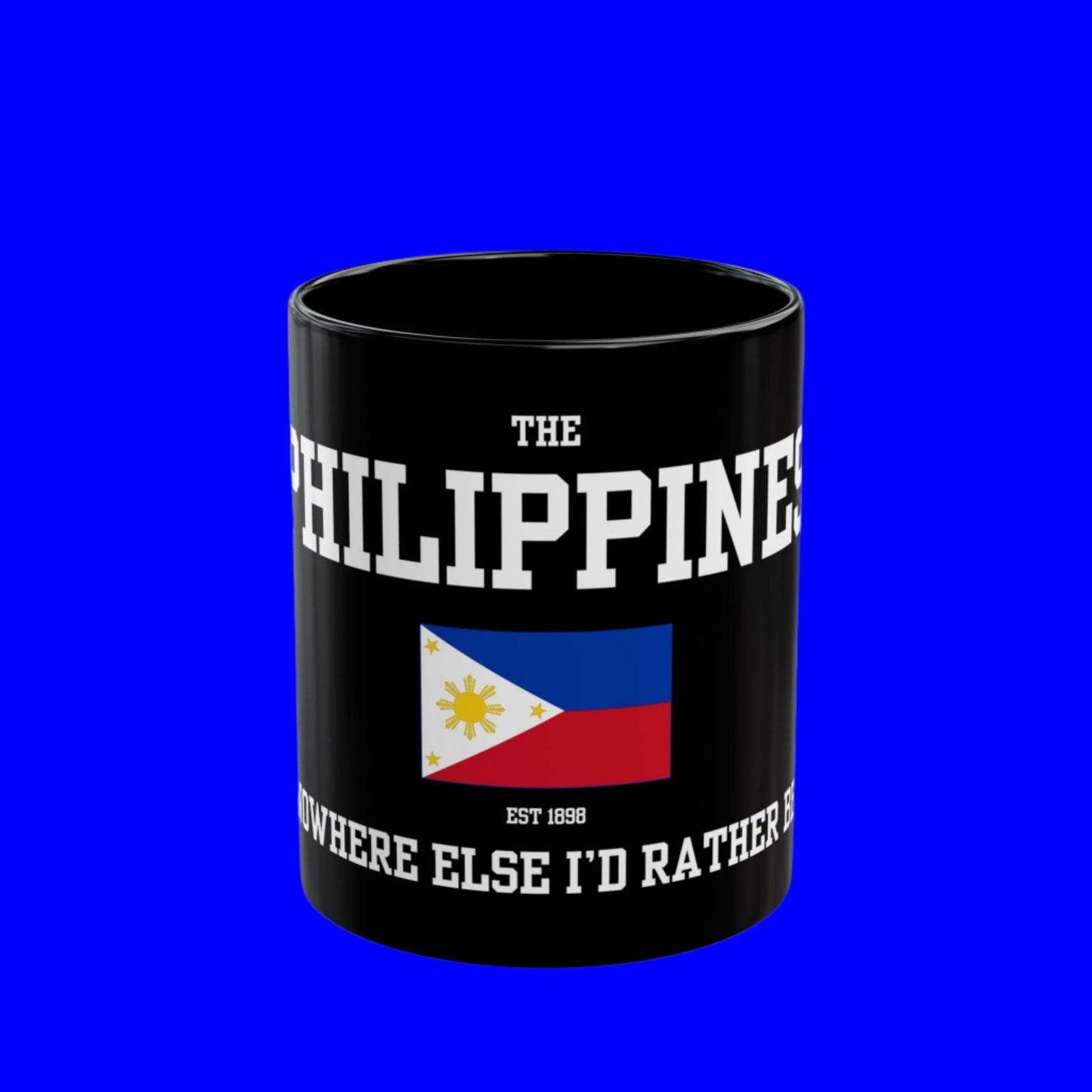 The Philippines coffee mug - black