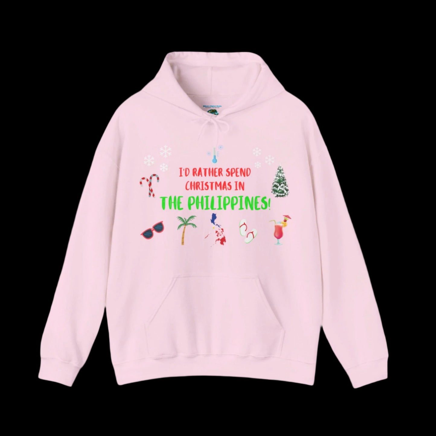 Christmas In The Philippines Hoodie - Pink