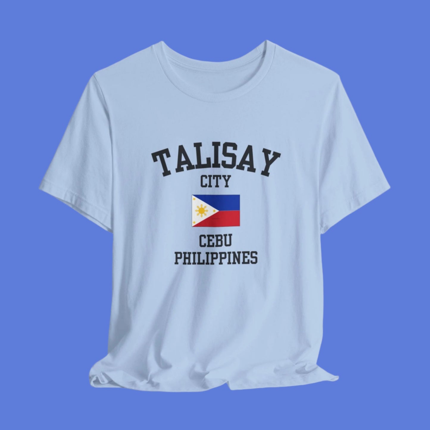 Talisay City, Philippines logo t shirt - baby blue