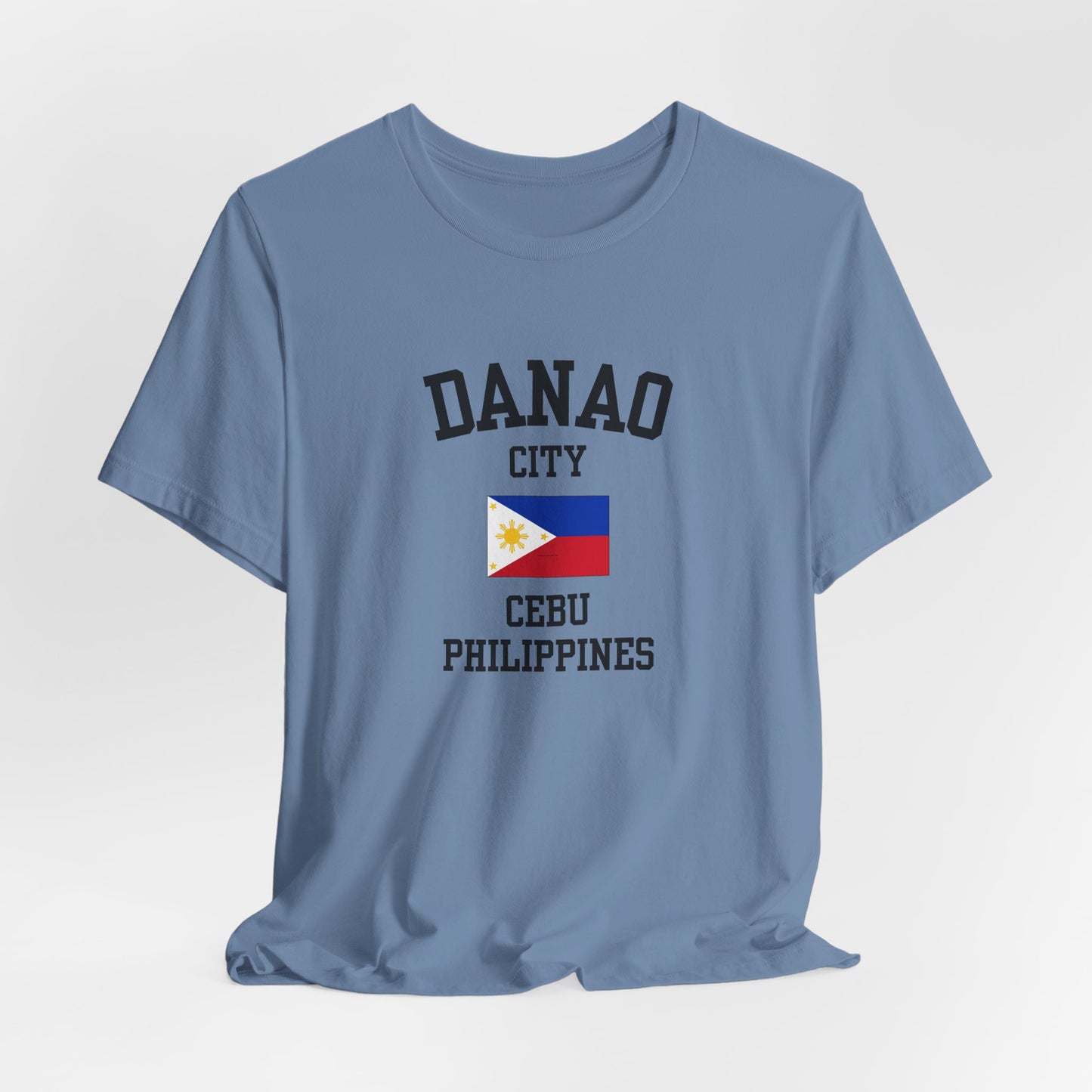 Danao, Philippines logo t shirt - steel blue