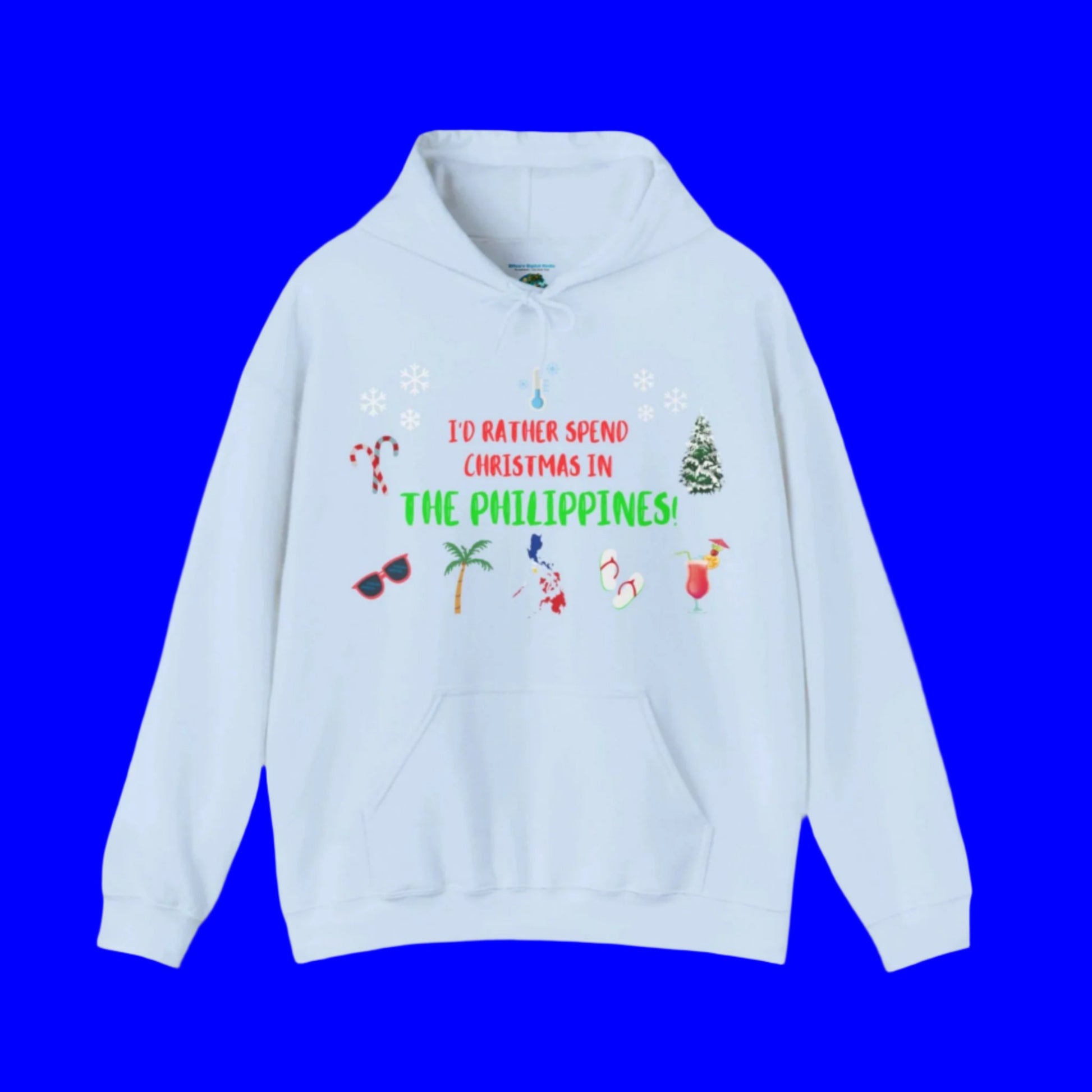 Christmas In The Philippines Hoodie - Baby Blue