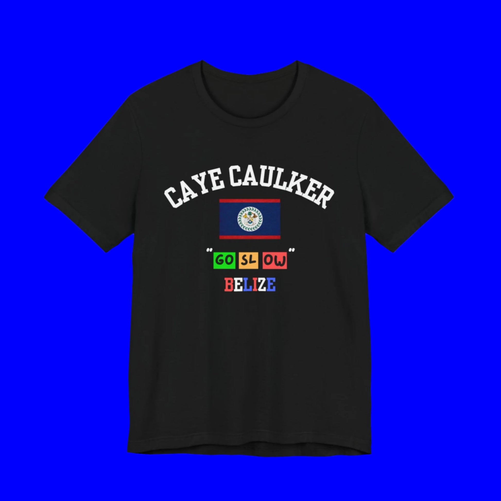 Belize Caye Caulker logo t shirt - black