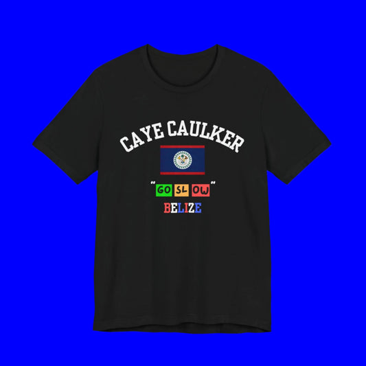 Belize Caye Caulker logo t shirt - black