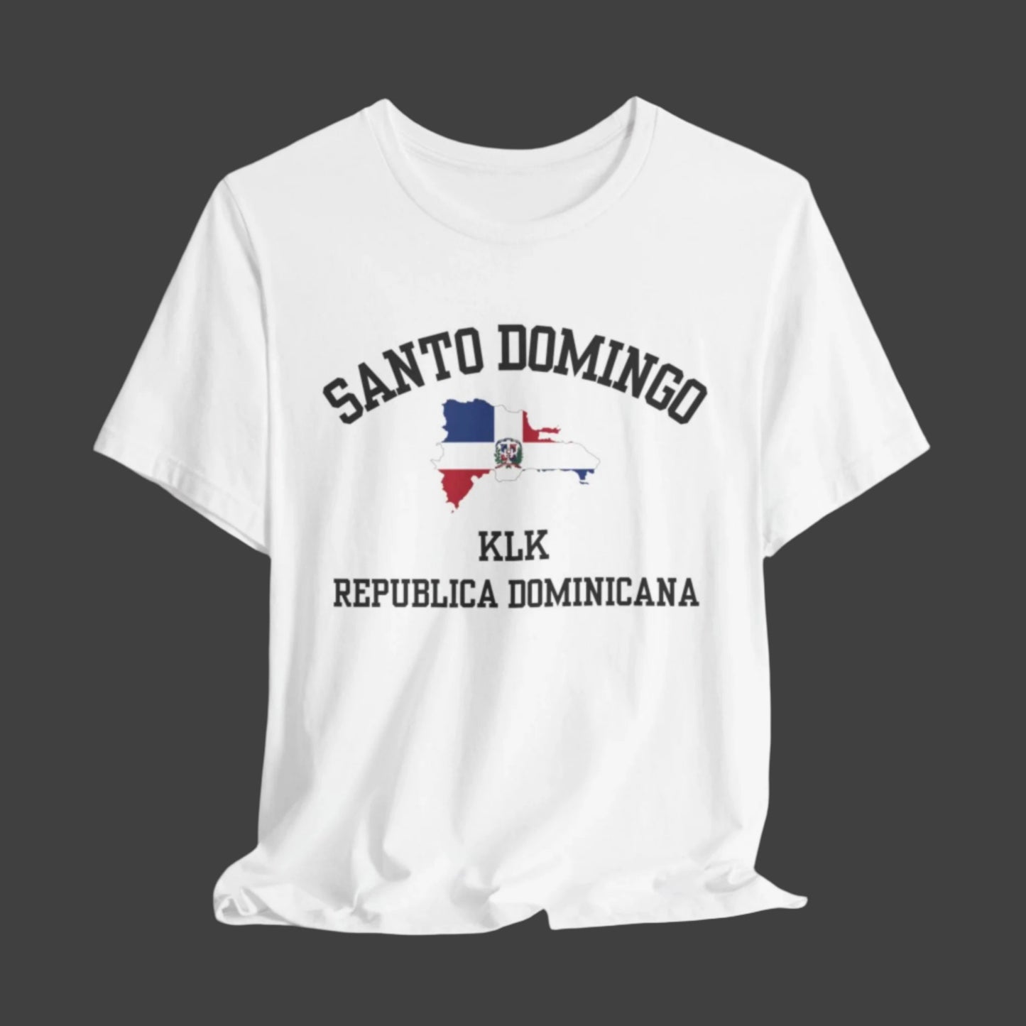 Santo Domingo, Dominican Republic "KLK" t shirt - white