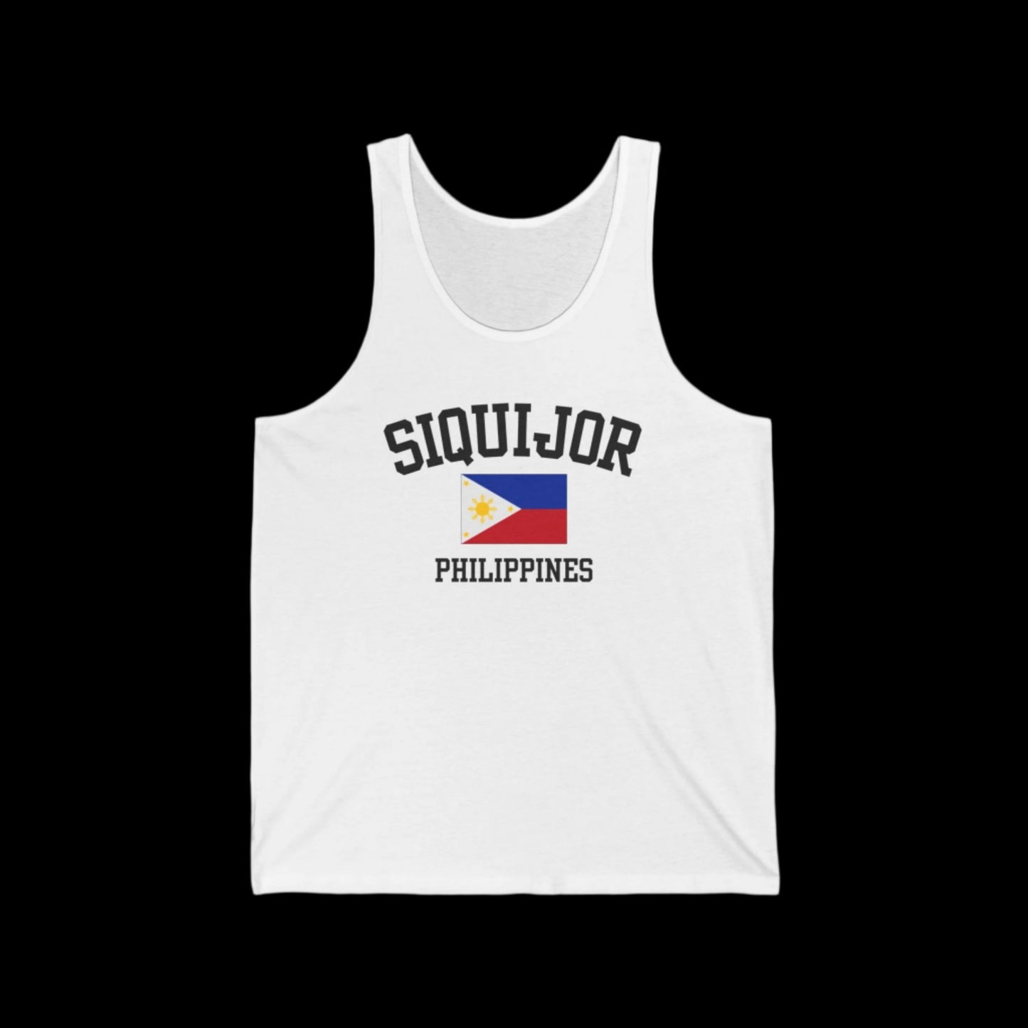 Siquijor, Philippines logo tank top - white