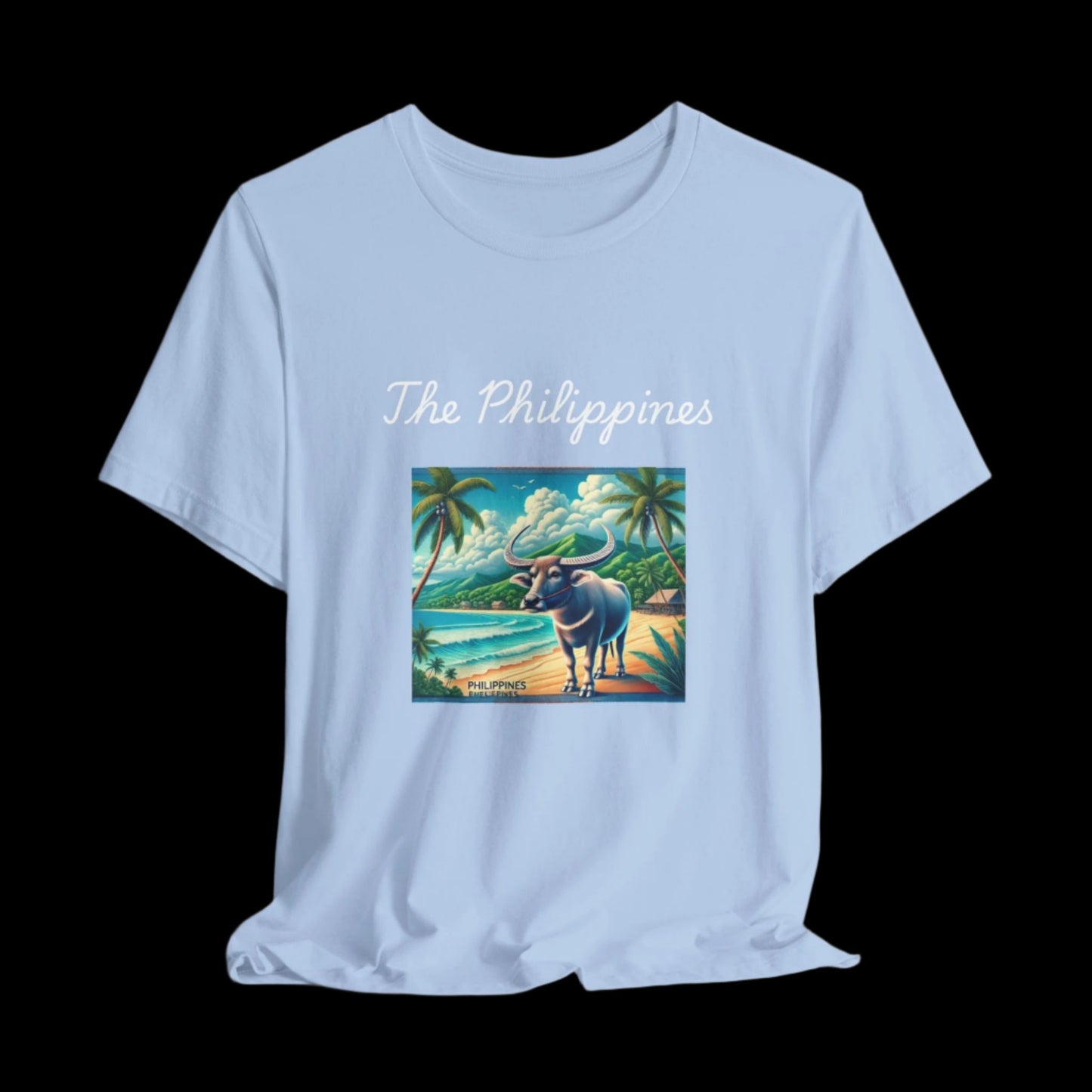 The Philippines Carabao t shirt - baby blue